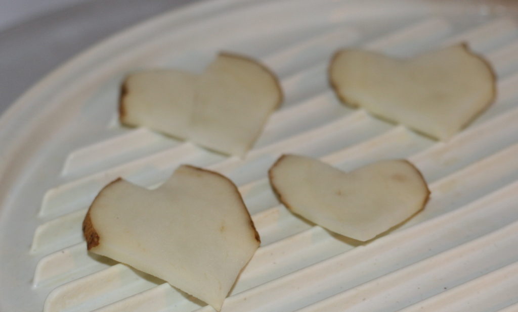 Homemade Heart Shaped Potato Chips