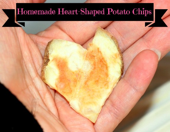 Homemade Heart Shaped Potato Chips