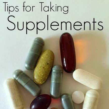 Tips for taking supplements