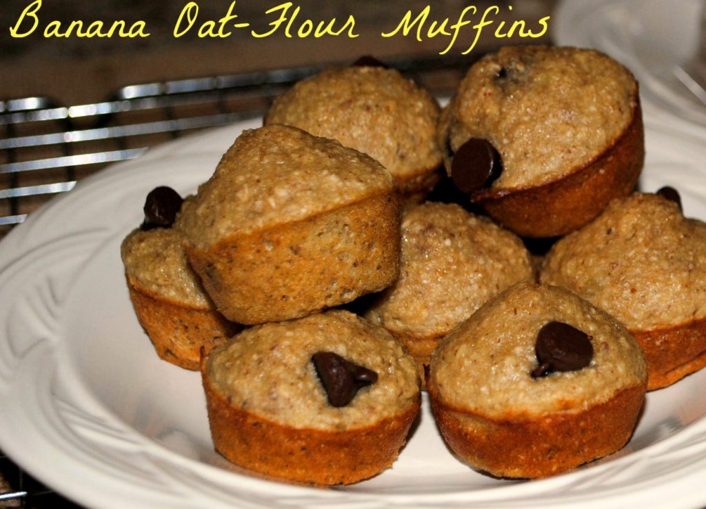 Easy Banana Oat Flour Muffins
