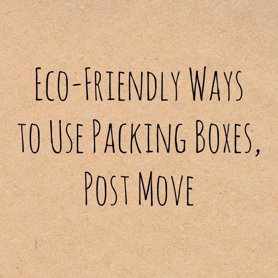 Eco-Friendly Ways to Use Packing Boxes, Post Move
