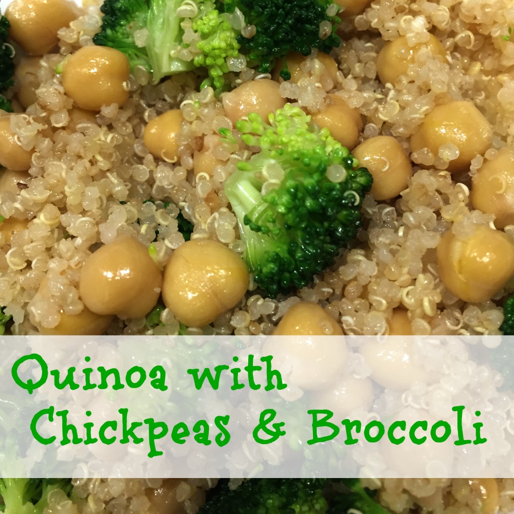 Quinoa with Chickpeas & Broccoli