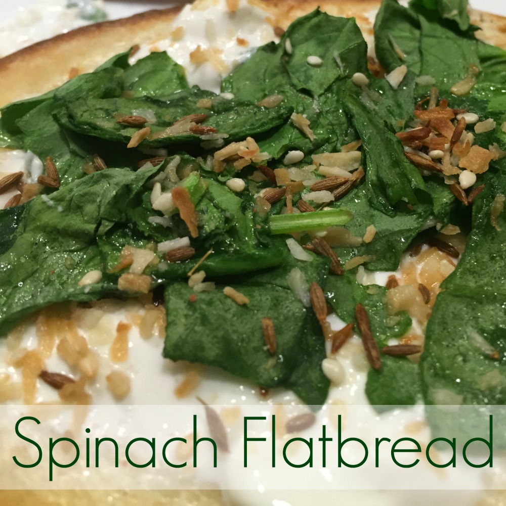 Spinach Naan Flatbread