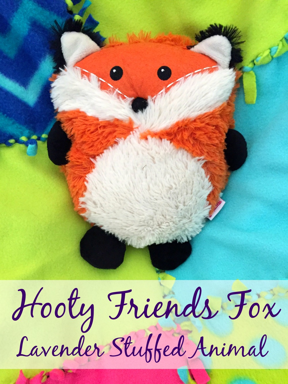 Hooty Friends Fox Lavender Stuffed Animal