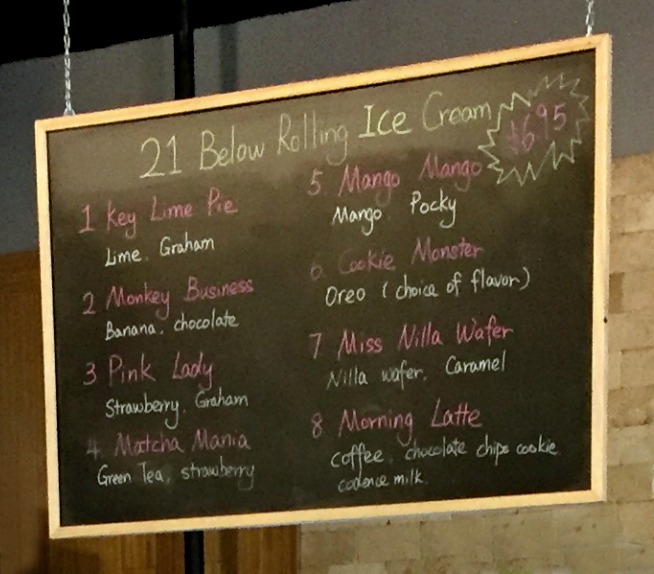 21 Below Thai Rolling Ice Cream