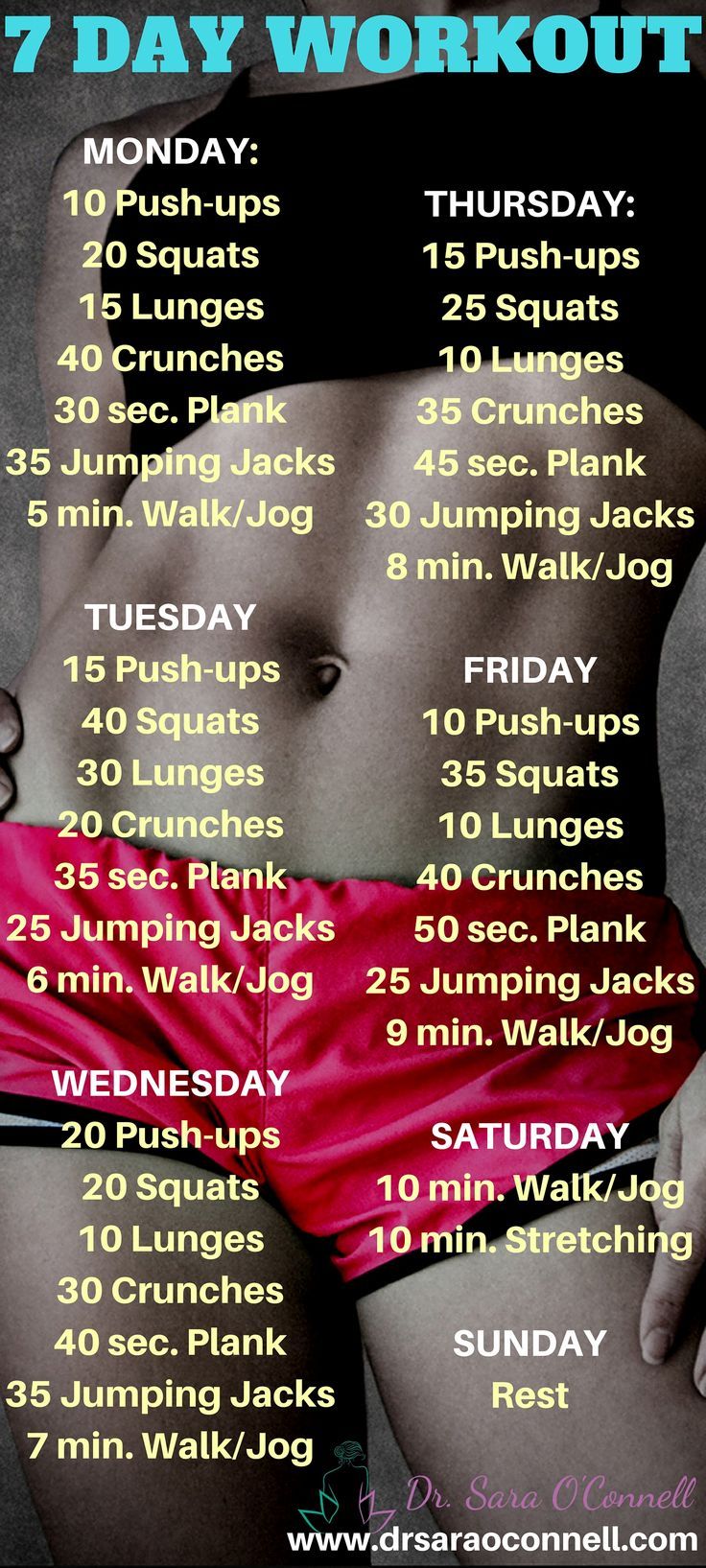 7 day workout