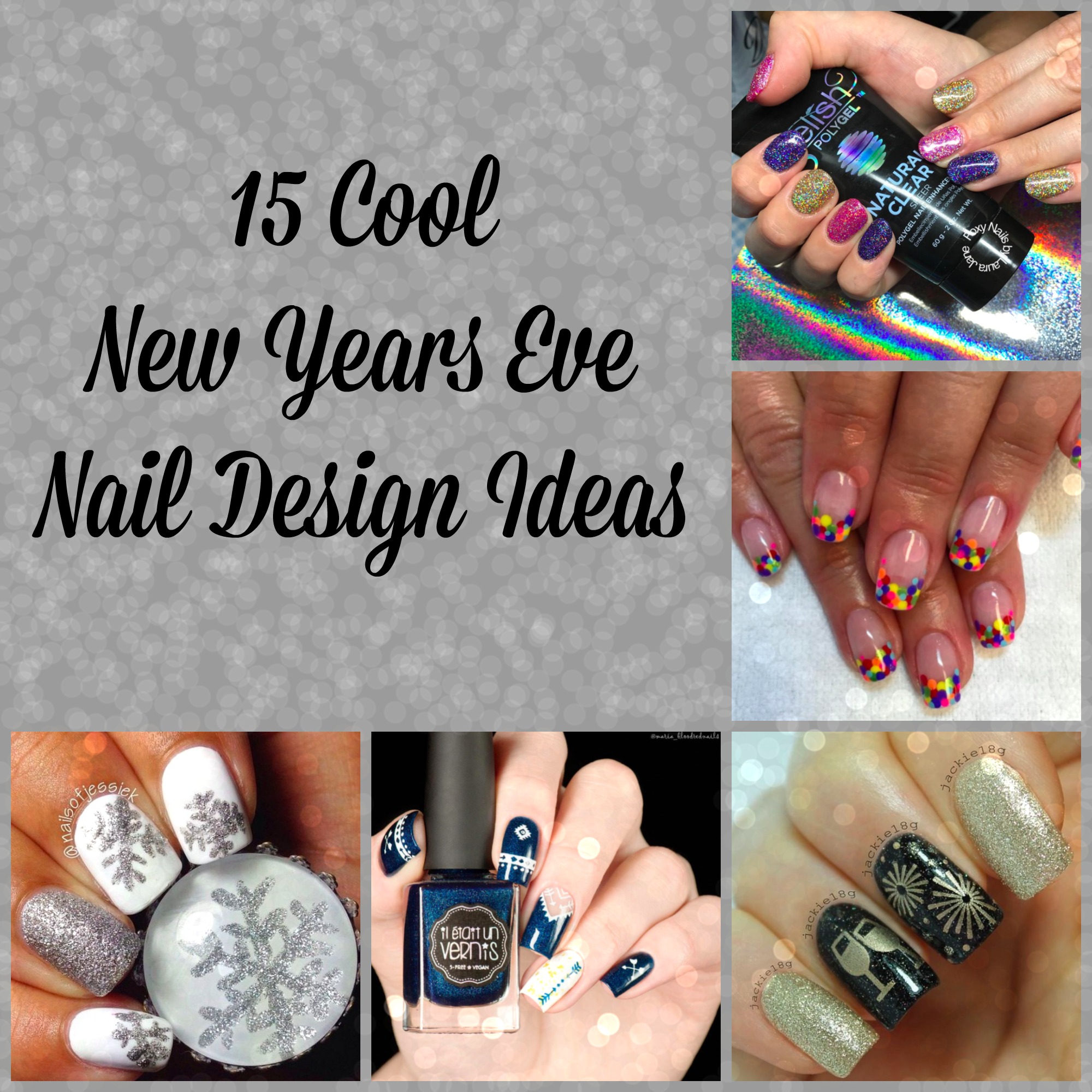 15 Cool New Years Eve Nail Design Ideas