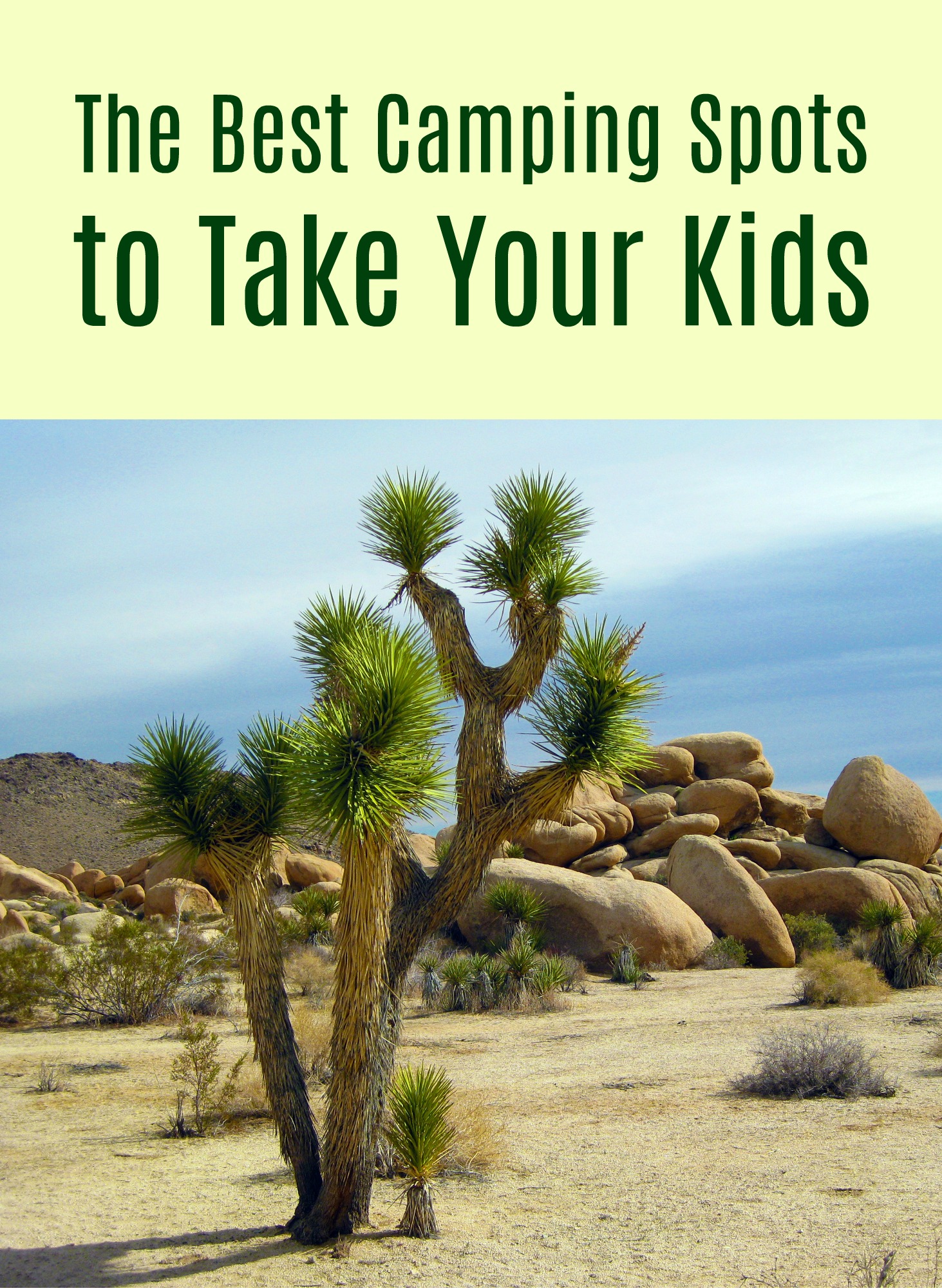 The Best Camping Spots to Take Your Kids