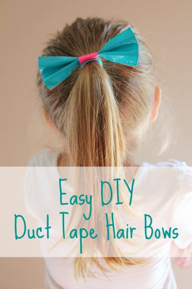 Easy Duct Tape Hair Bows