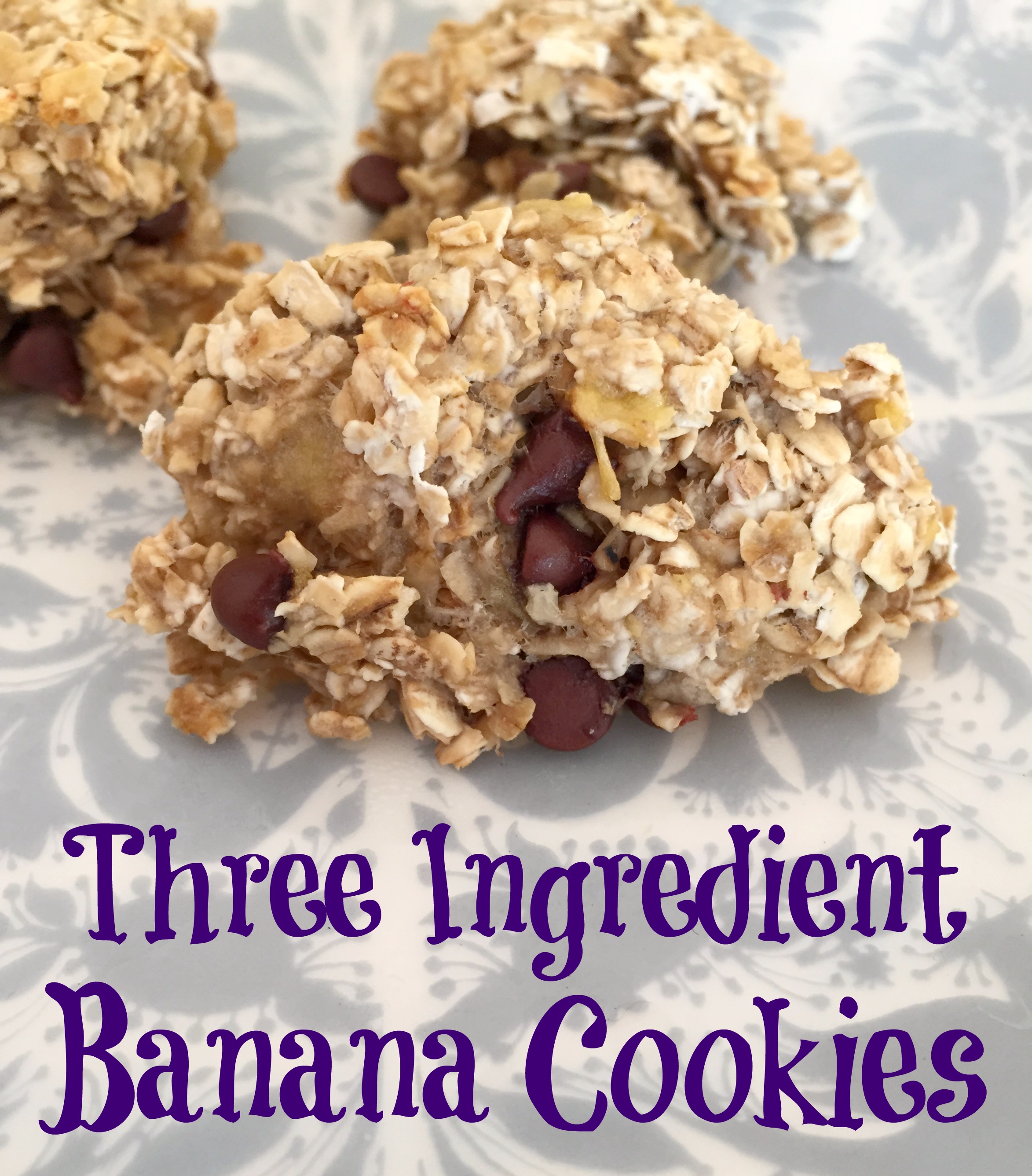Three Ingredient Banana Cookies