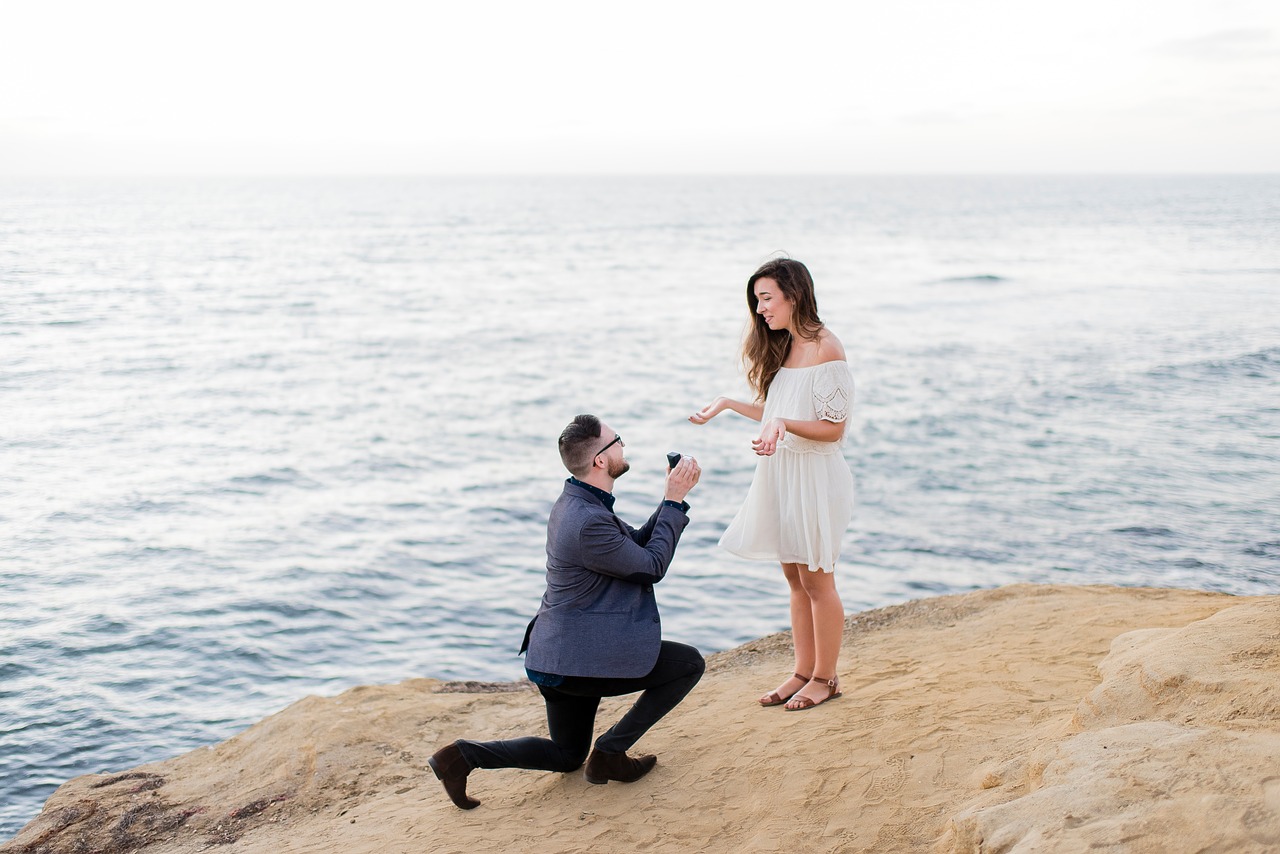 engaged engagement ring proposal