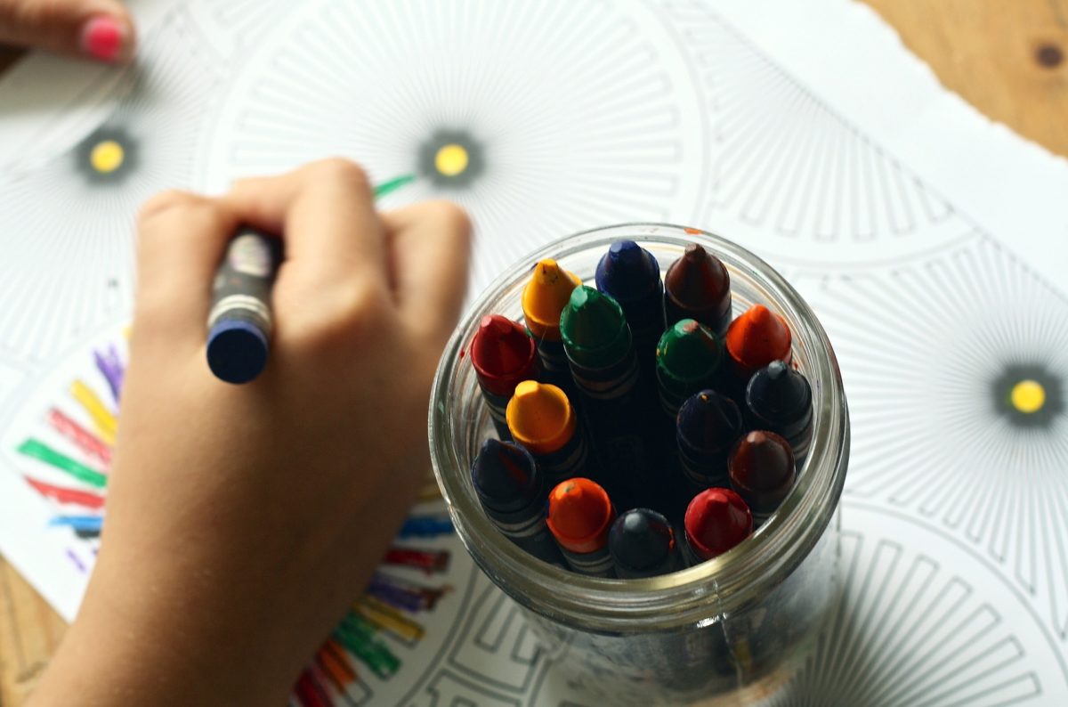 Crayons child school
